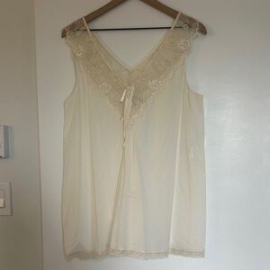 Free People Cream Lace Detail Mini Dress Size Medium